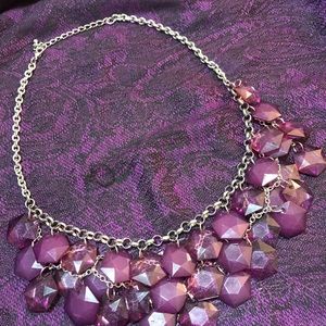 Purple beaded necklace